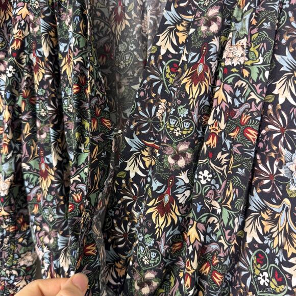 Zadig Voltaire Dress Women Small Floral Garden Reveal Kaleido Mini Smocked Boho - Picture 8 of 13